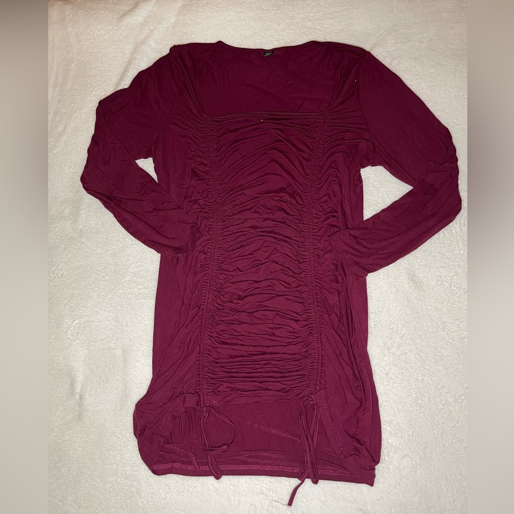 SHEIN SXY Plus Double Drawstring Bodycon Dress